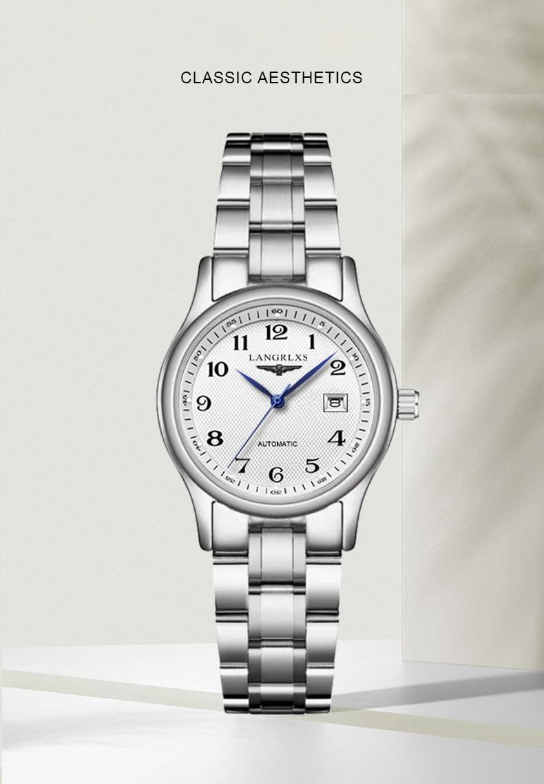 Wasserdichte Quarz-Herrenuhr mit Leuchtziffern und Kalender
