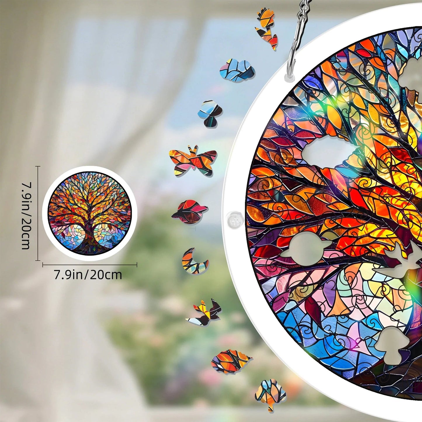 🔥Acryl-Sonnenuntergangs- und Meeres-Puzzle als Fensterdekoration