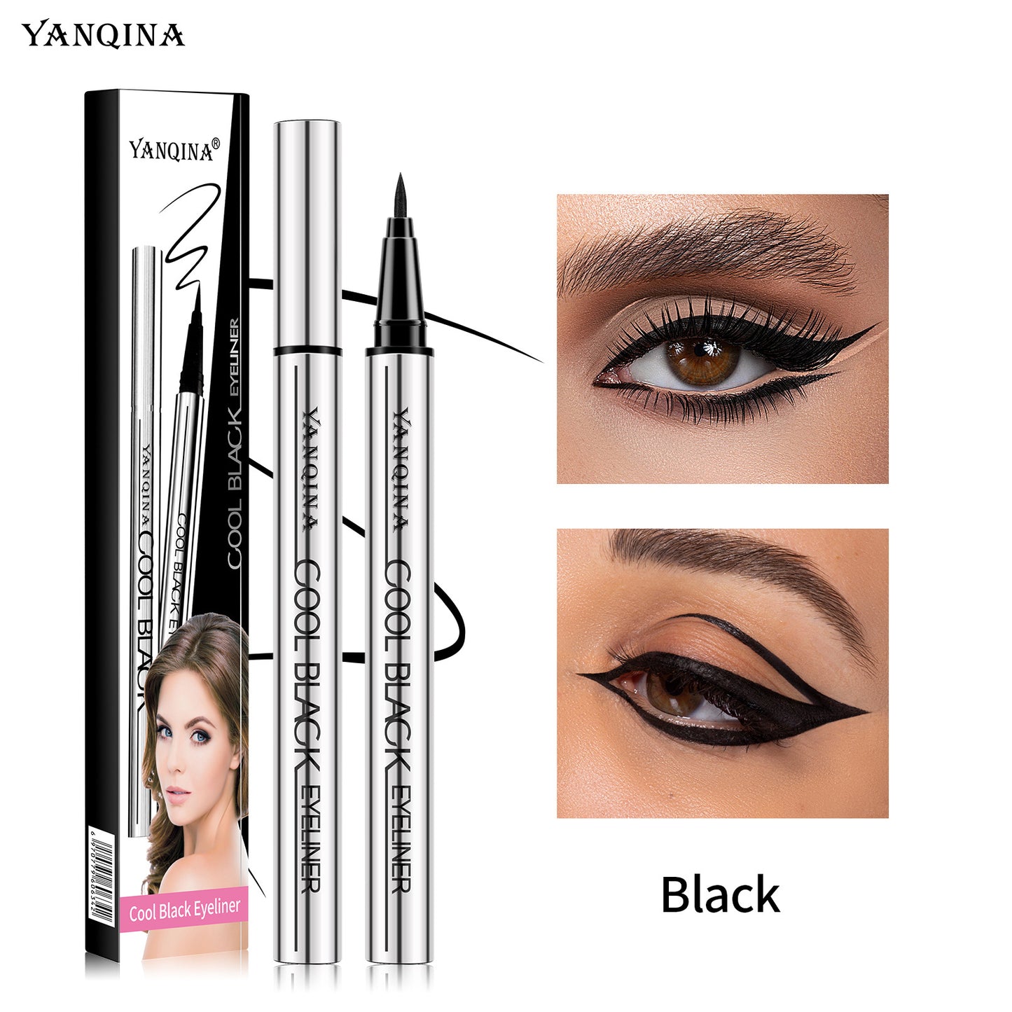 🔥 Leichter, langanhaltender Flüssig-Eyeliner – wasser- und schweißfest, langanhaltend und schnell trocknend