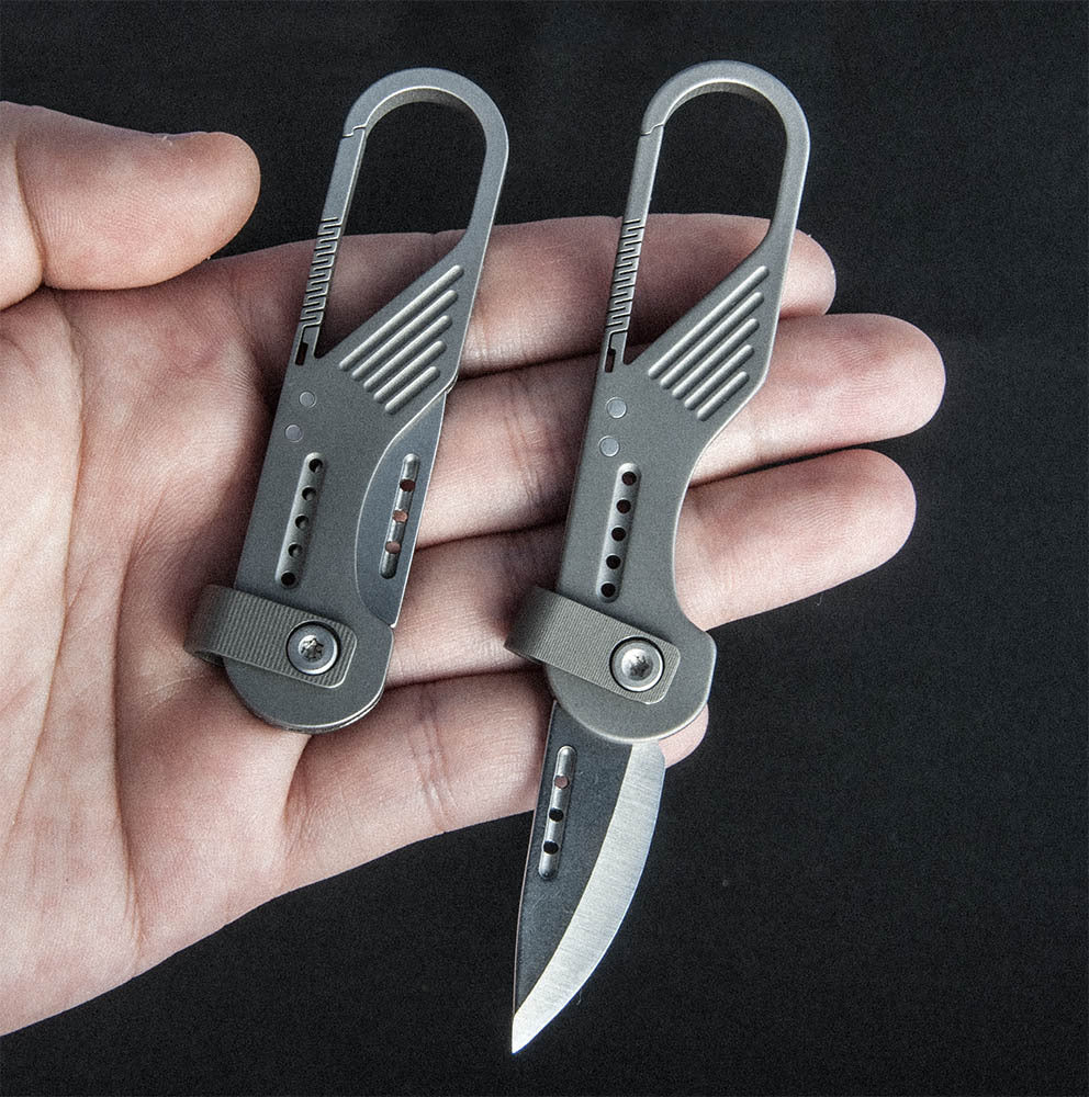 🏕️Schlüsselanhänger-Messer aus Titanlegierung