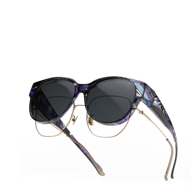 😎Sonnenbrille mit UV400-Schutz, passend für Überbrillen
