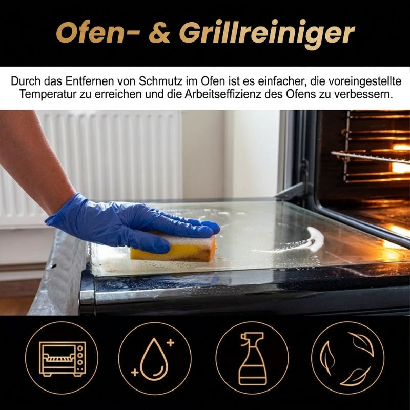 🧼 KAUFE 2, ERHALTE 1 GRATIS! 🔥 Backofen- & Grillreiniger – Löst Eingebranntes Fett, Geruchsneutralisierend & Ohne Schrubben ✨