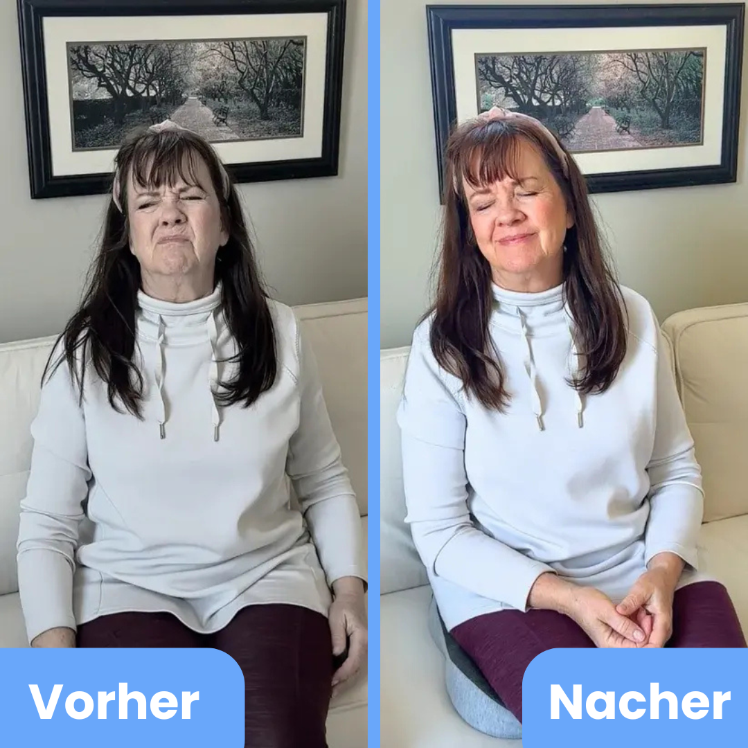 Memory-Schaum Sitzkissen mit Rückenlehne – 2-in-1 Komfort