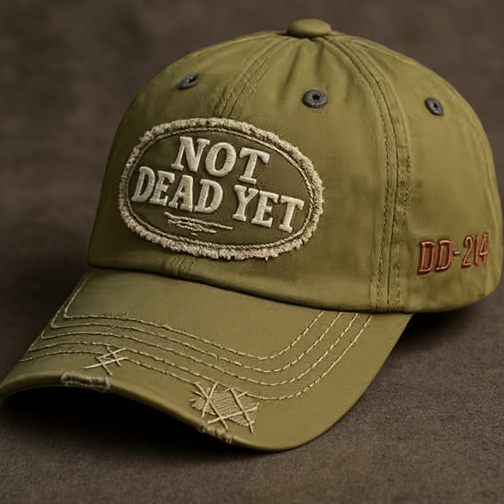 NOT DEAD YET – Vintage gewaschene Baseballkappe