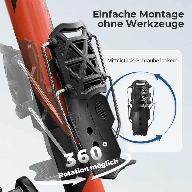 🧴 Adaptiver Flaschenhalter für Radfahrer – Universelle Passform, Robuste Konstruktion