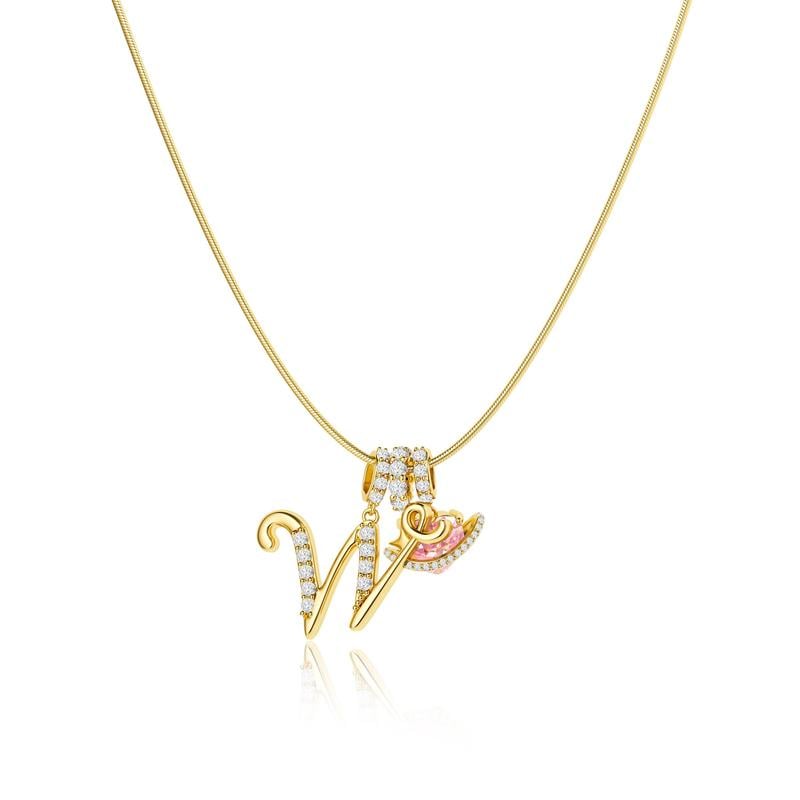 💖 LETZTER TAG – 57 % RABATT ✨ 3-lagige Anhänger-Halsketten mit Initialen A-Z 🎀 | Personalisiert & elegant