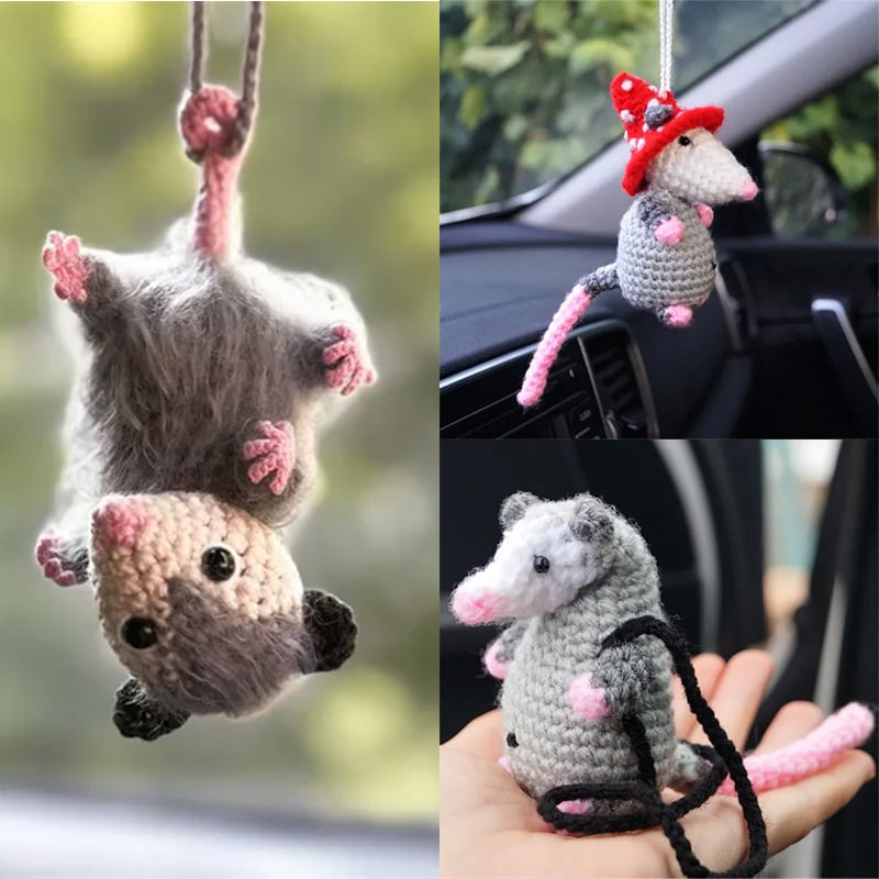 🔥 LETZTER TAG 49 % RABATT – Possum-Autoanhänger (100 % handgestrickt)