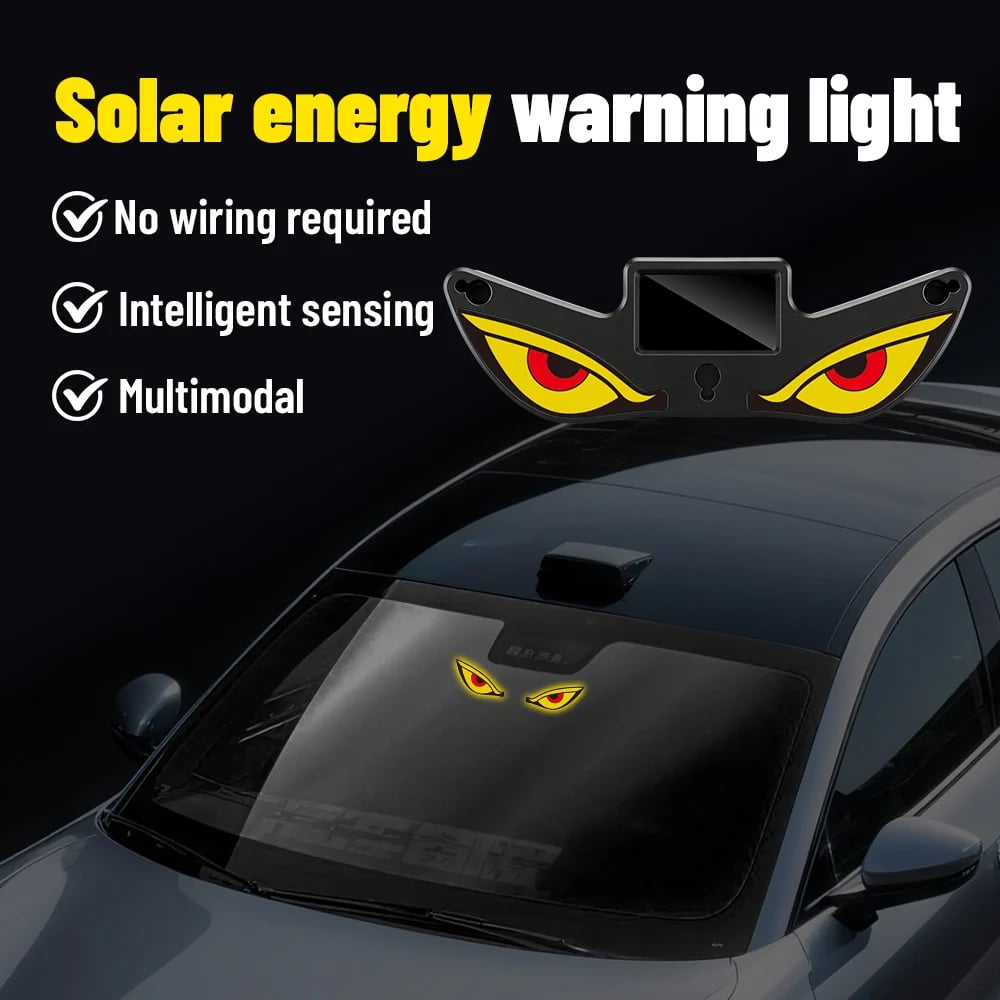 🟔 Laatste dag: 49% KORTING - Solar Demon Eye LED-raamlamp voor in de auto