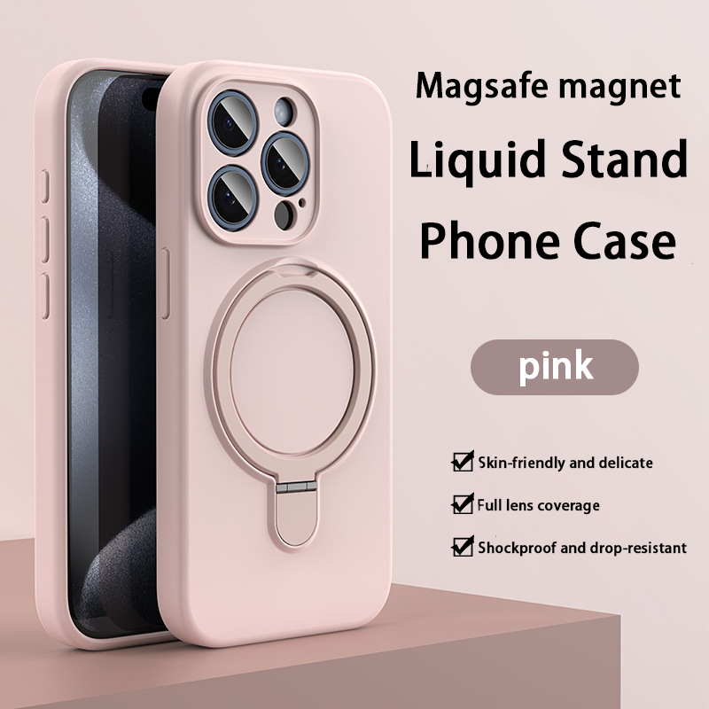 Liquid Silicone Case - Integrierter Ständer & MagSafe-kompatibel