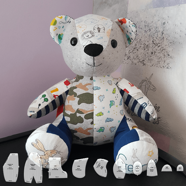 🎄Memory Bear Schablonenlineal-Set