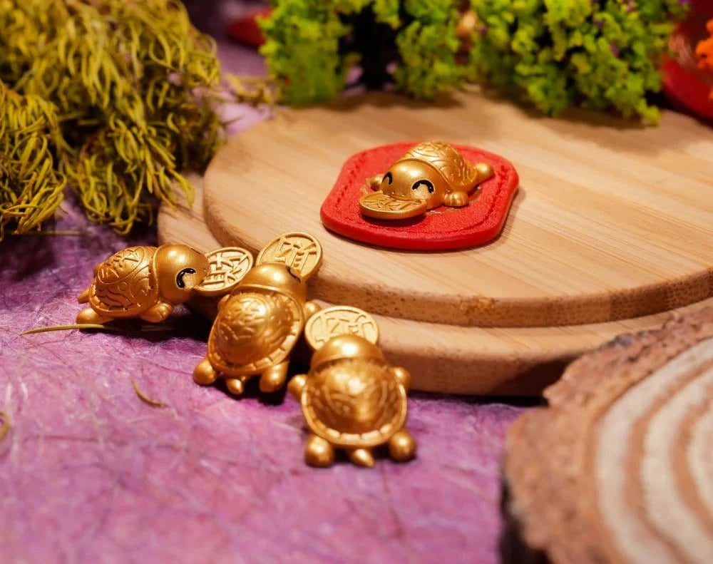 🐢2026 Goldener Schildkröten-Anhänger – Das Glück bei den Hufen🍀Lässt niemals los!