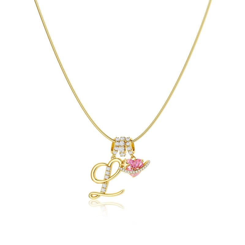 💖 LETZTER TAG – 57 % RABATT ✨ 3-lagige Anhänger-Halsketten mit Initialen A-Z 🎀 | Personalisiert & elegant