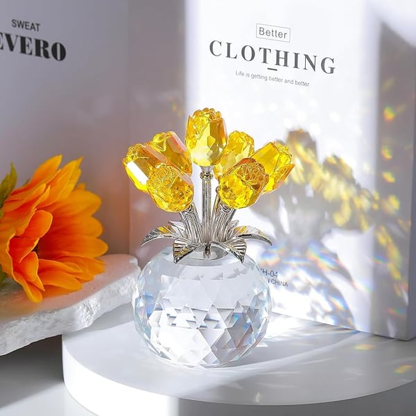 🌈✨ Kristallblumen-Prisma-Vase ✨🌈
