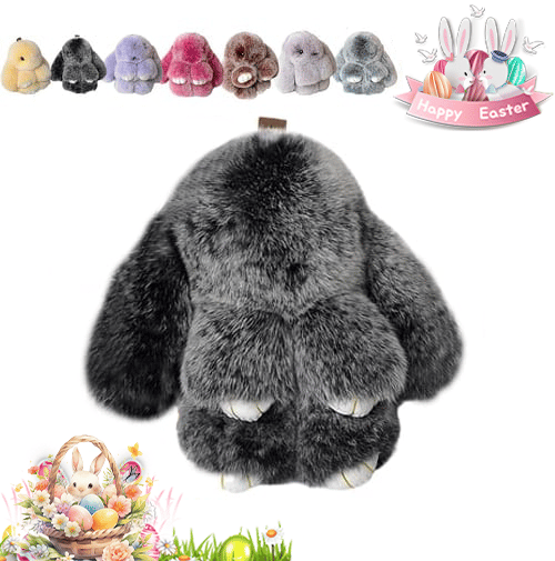 🐰Süßer Osterhasen-Plüschschlüsselanhänger – Geschenkoption in Blechdose, 🎁Süße Osterüberraschung