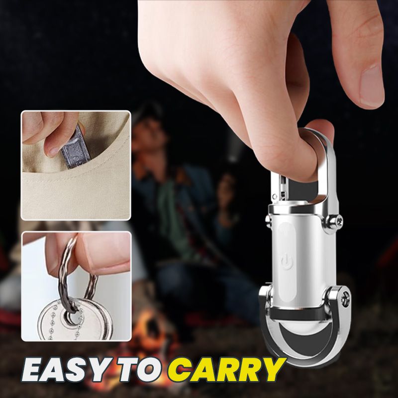 1200LM Superhelle Mini-Schlüsselanhänger-Taschenlampe, wasserdicht
