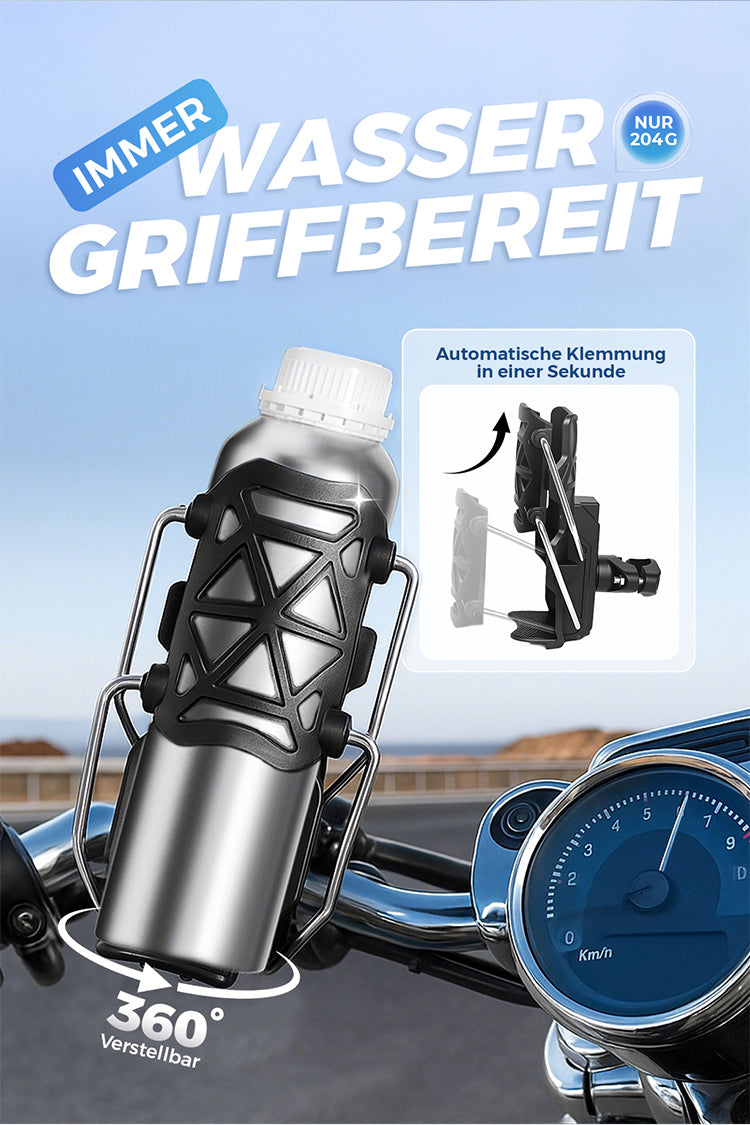 🧴 Adaptiver Flaschenhalter für Radfahrer – Universelle Passform, Robuste Konstruktion