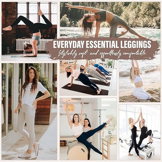 🎁Letzter Tag 49 % Rabatt🔥Hoch taillierte, bauchformende und figurformende Trainingsleggings