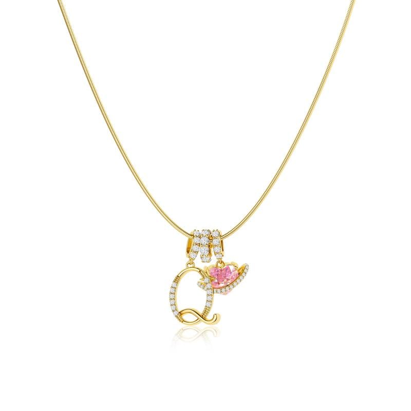💖 LETZTER TAG – 57 % RABATT ✨ 3-lagige Anhänger-Halsketten mit Initialen A-Z 🎀 | Personalisiert & elegant