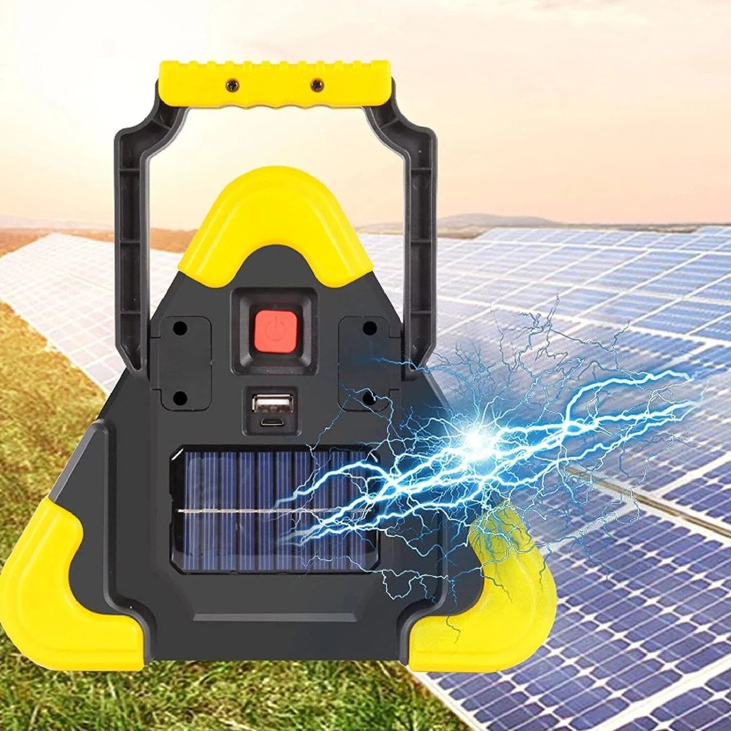 3-IN-1 Solar-Notfall-Dreieck-Warnleuchte