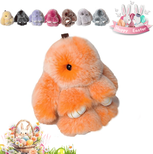 🐰Süßer Osterhasen-Plüschschlüsselanhänger – Geschenkoption in Blechdose, 🎁Süße Osterüberraschung