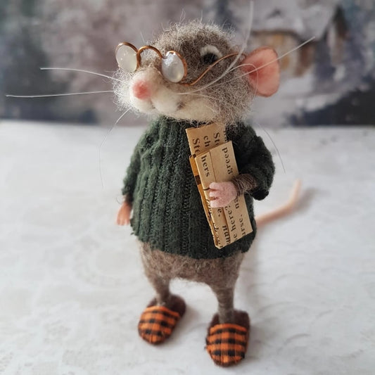 🔥Limitierte Auflage🐭Handgemachte süße Nadelfilzmaus