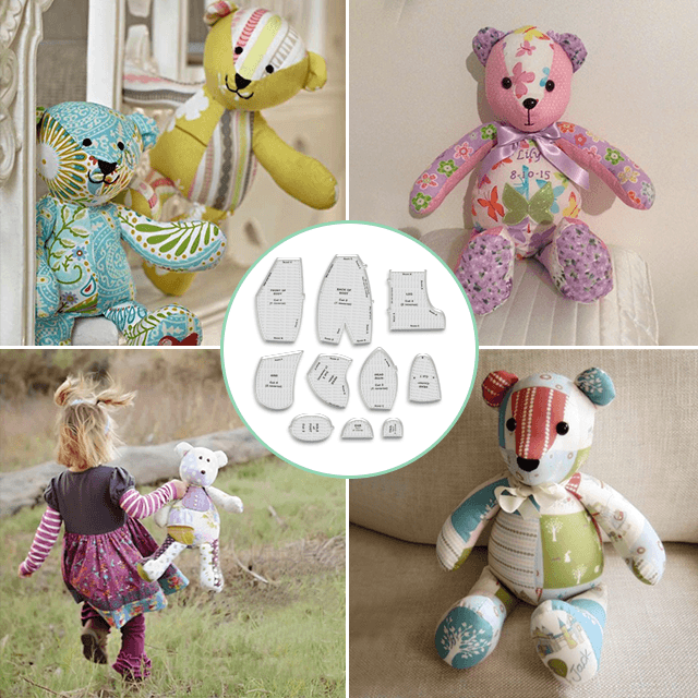 🎄Memory Bear Schablonenlineal-Set