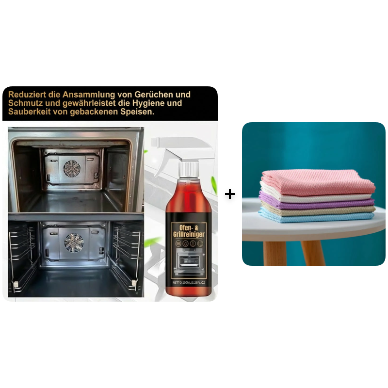 🧼 KAUFE 2, ERHALTE 1 GRATIS! 🔥 Backofen- & Grillreiniger – Löst Eingebranntes Fett, Geruchsneutralisierend & Ohne Schrubben ✨