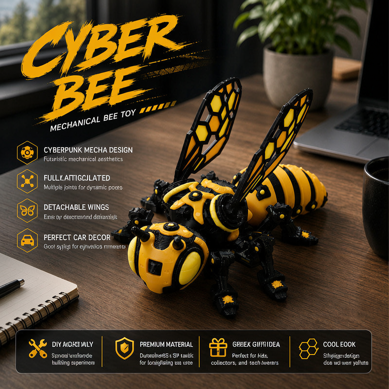 🐝 Mechanische Bienenfigur