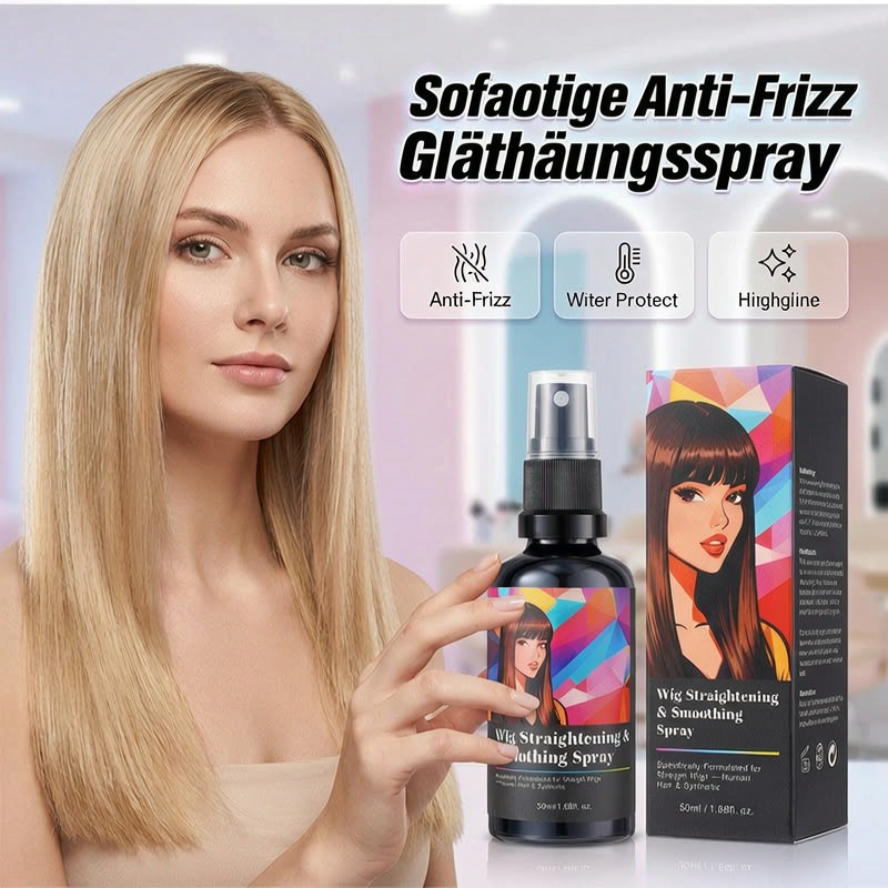 Spray zum Glätten und Geschmeidigmachen von Perücken