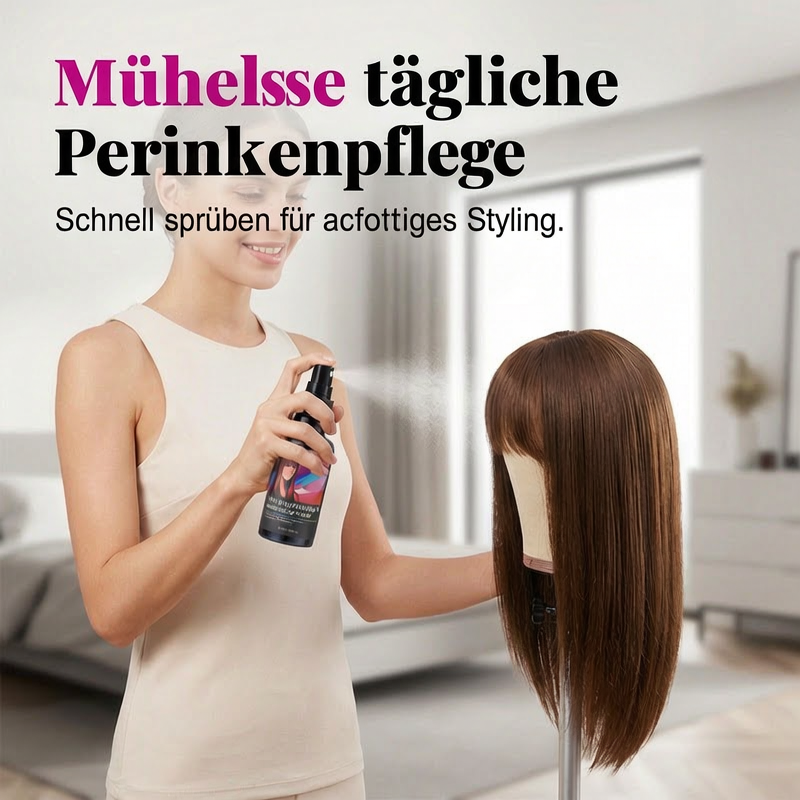 Spray zum Glätten und Geschmeidigmachen von Perücken