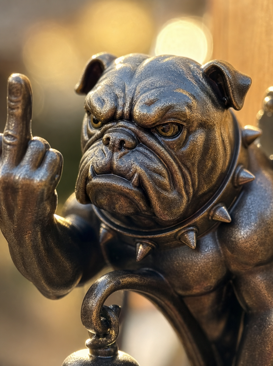 Lustige Bulldoggen-Türklingel