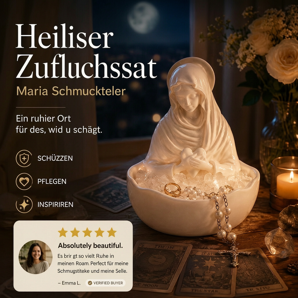 🧕Elegantes Ornament aus Kunstharz: Dekorative Schale mit religiösem Motiv – Tischdekoration
