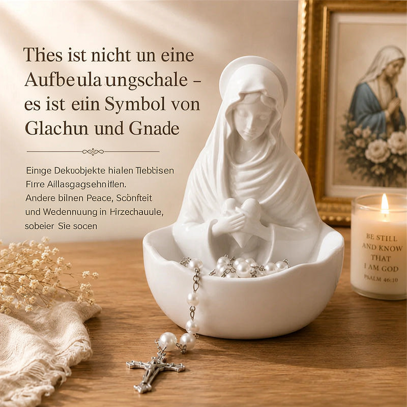 🧕Elegantes Ornament aus Kunstharz: Dekorative Schale mit religiösem Motiv – Tischdekoration