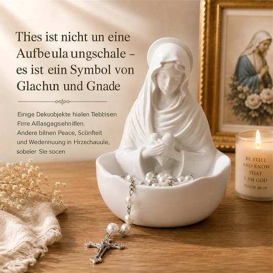 🧕Elegantes Ornament aus Kunstharz: Dekorative Schale mit religiösem Motiv – Tischdekoration