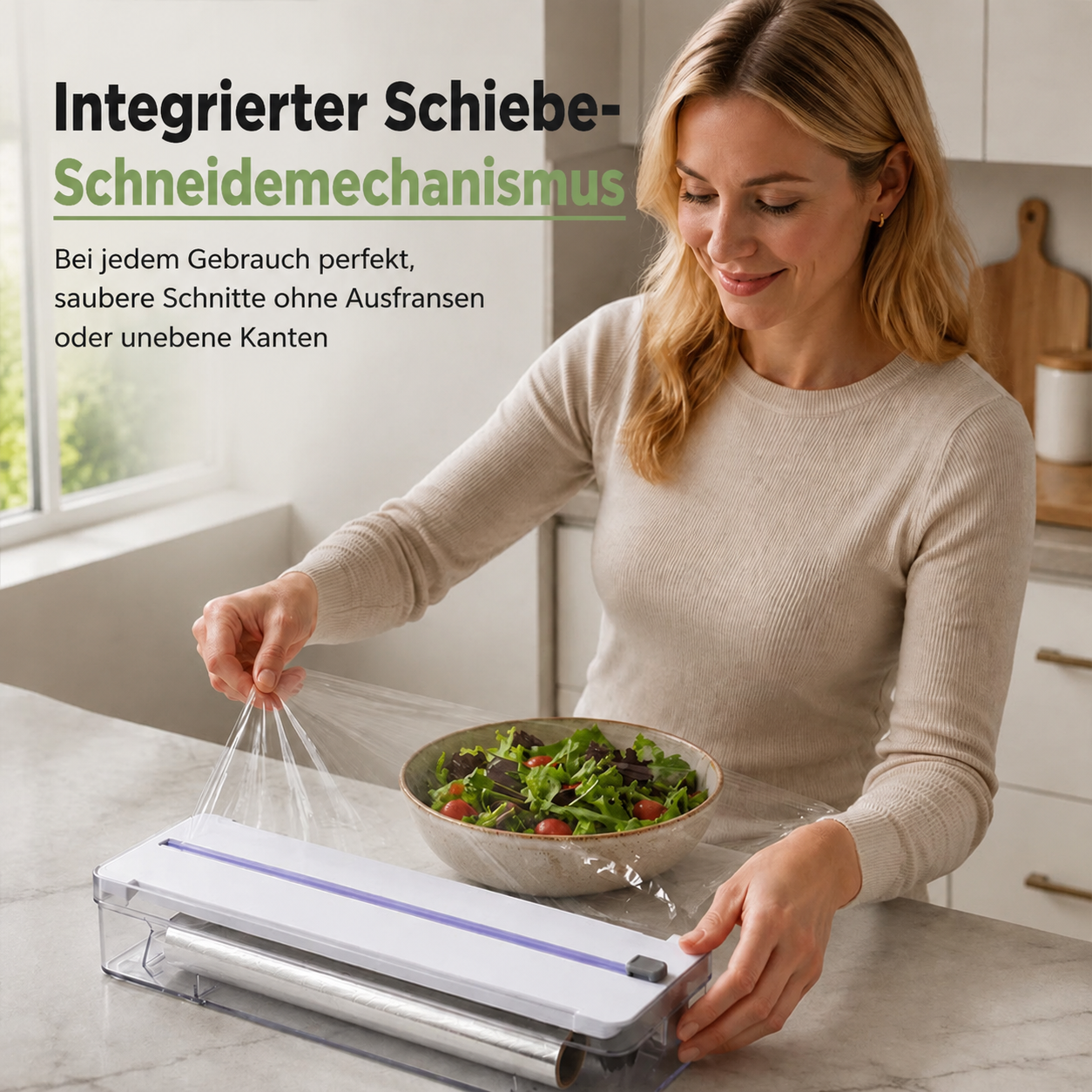 Aufbewahrungsbox für Alufolie, Küchenpapier und Frischhaltefolie zum Schneiden 🍳