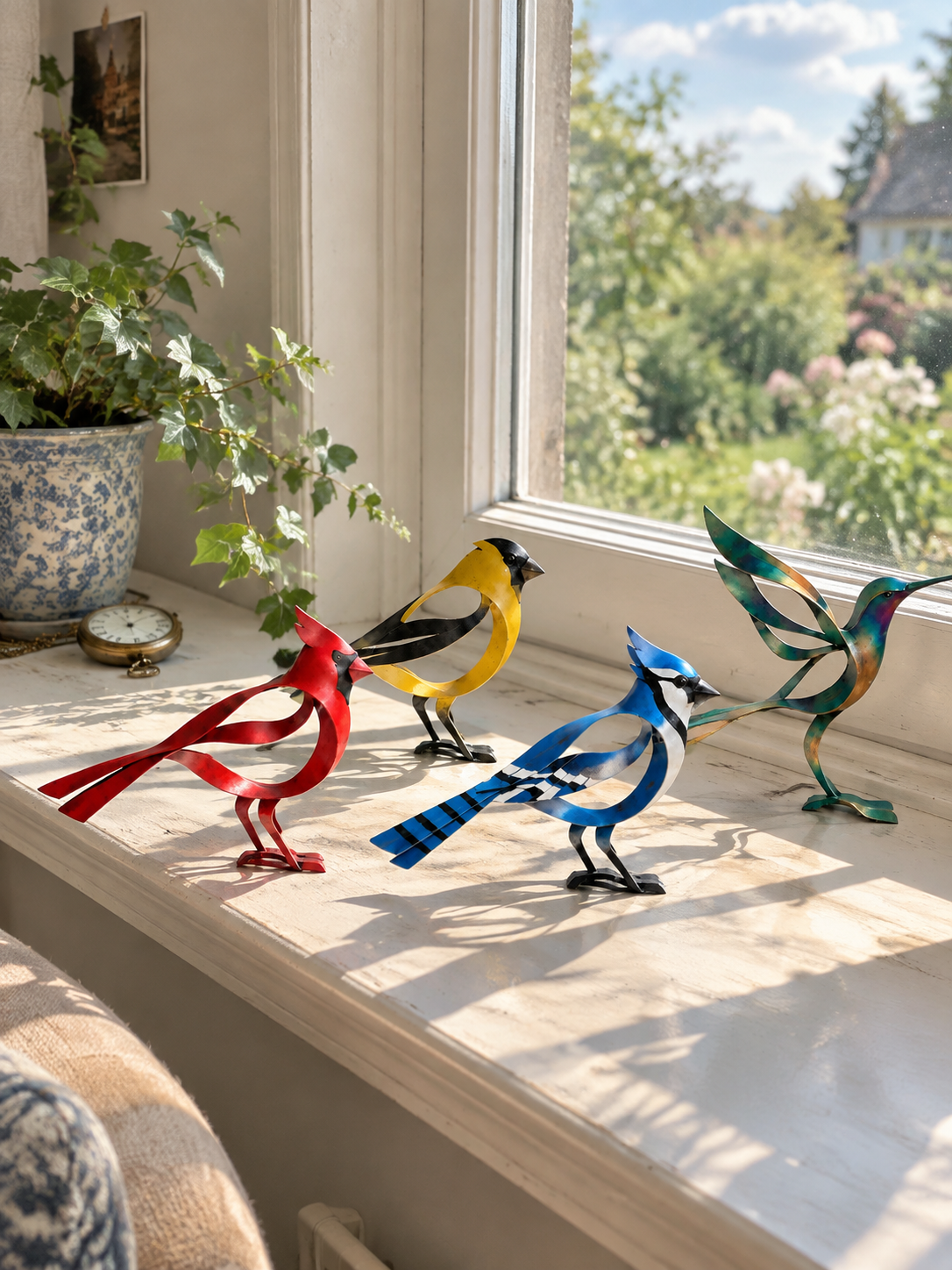 🕊️Elegante und minimalistische Vogelskulptur aus Metall – flüchtige Momente der Leichtigkeit in der Natur!