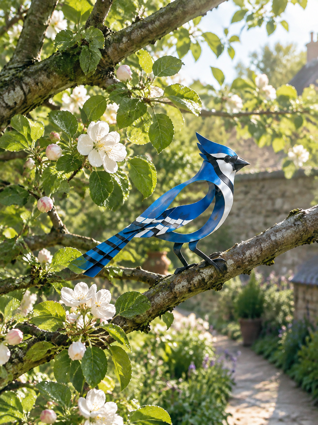 🕊️Elegante und minimalistische Vogelskulptur aus Metall – flüchtige Momente der Leichtigkeit in der Natur!