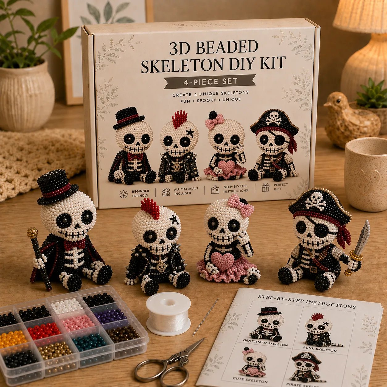 🔥💀 3D-Skelett-Bastelset zum Selbermachen