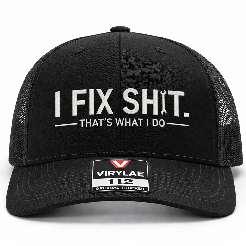 🛠️ LAST CHANCE: 49 % RABATT – „I Fix Shit“-Trucker-Cap – Lustige Mechaniker- & Handwerker-Kappe