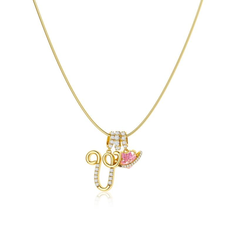 💖 LETZTER TAG – 57 % RABATT ✨ 3-lagige Anhänger-Halsketten mit Initialen A-Z 🎀 | Personalisiert & elegant