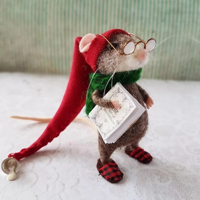 🔥Limitierte Auflage🐭Handgemachte süße Nadelfilzmaus