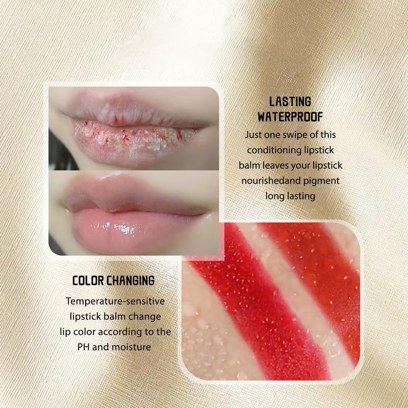 pH-Wert farbwechselnder, goldfarbener Lippenstift / übertragungsfester pH-Lippenstift