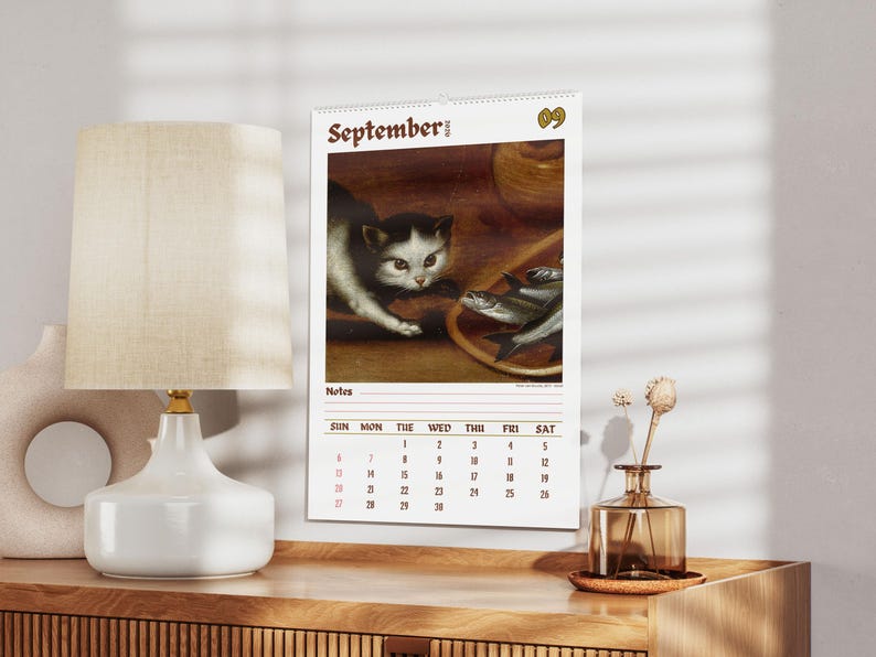 Wandkalender „Seltsame Katzen in der Renaissance 2026“