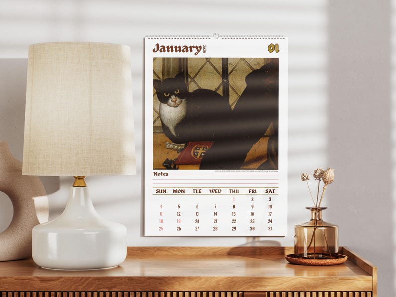Wandkalender „Seltsame Katzen in der Renaissance 2026“