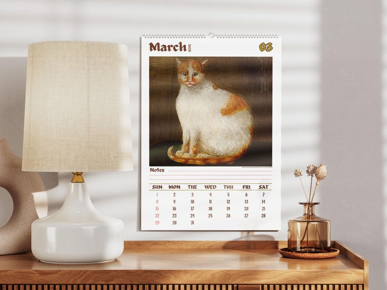 Wandkalender „Seltsame Katzen in der Renaissance 2026“