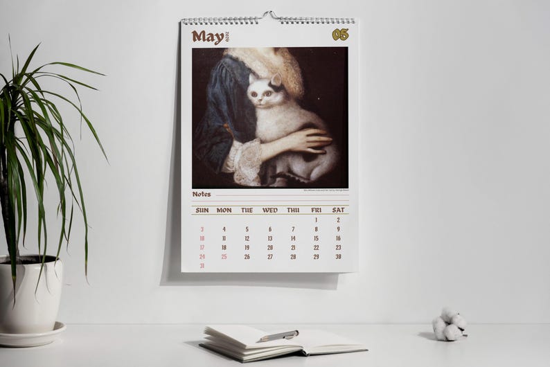 Wandkalender „Seltsame Katzen in der Renaissance 2026“