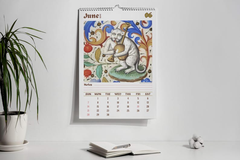 Wandkalender „Seltsame Katzen in der Renaissance 2026“