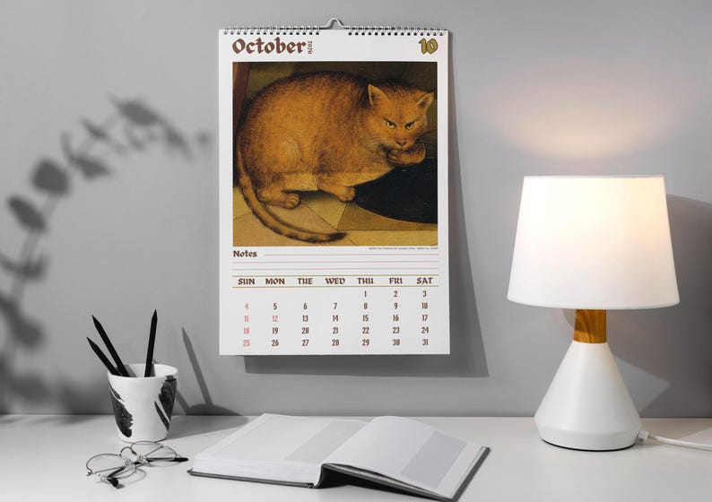 Wandkalender „Seltsame Katzen in der Renaissance 2026“
