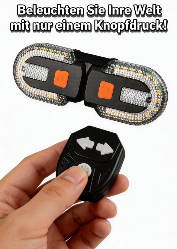 🔥 Intelligentes Fahrrad-Sicherheitslicht mit kabelloser Fernbedienung – dein Must-have für sicheres Fahren ✨