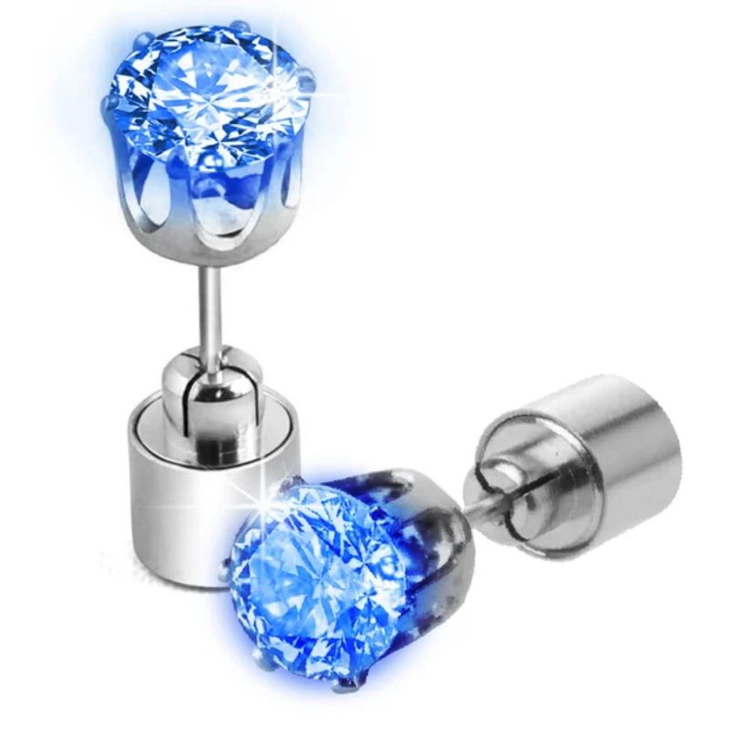 Stylische LED-leuchtende Kronenohrringe